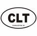 Charleston South Carolina Oval Decal