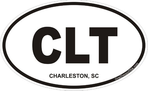 Charleston South Carolina Oval Decal