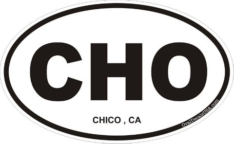 Chico California Oval Decal
