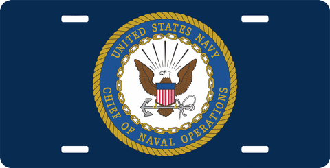 Chief Of Naval Operations License Plate