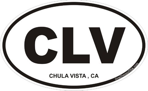 Chula Vista California Oval Decal
