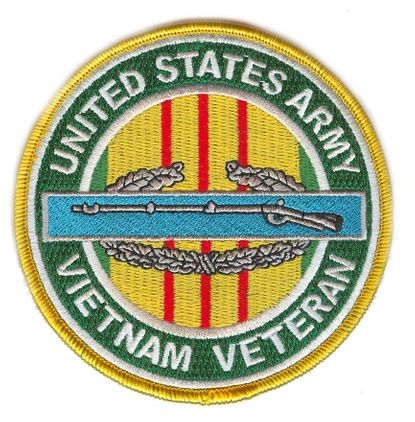 CIB 4" Vietnam Veteran Patch