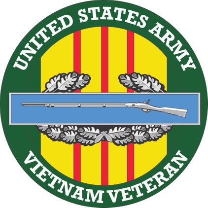 CIB Vietnam Veteran Patch Decal