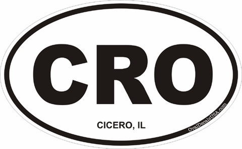 Cicero Illinois Oval Decal