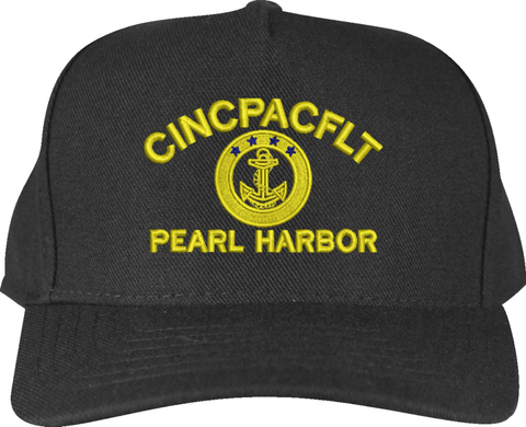 CINCPACFLT Pearl Harbor Custom Embroidered Cap