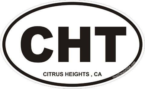 Citrus Heights California Oval Decal