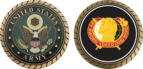 U.S. Army Civil Affairs Psychological Operations Command Challenge Coin