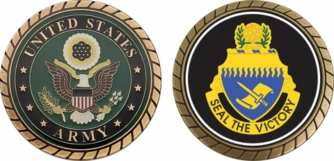 Civil Affairs School Unit Crest Army Challenge Coin