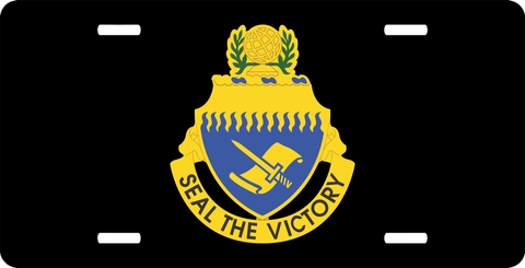 Civil Affairs School Unit Crest License Plate