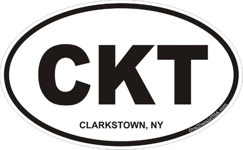 Clarkstown New York Oval Decal