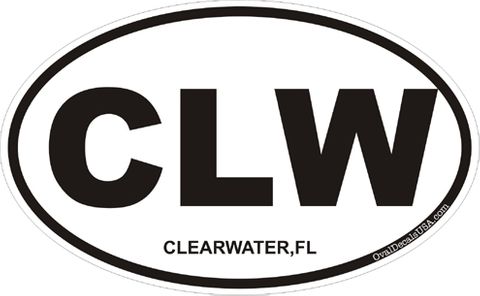 Clearwater Florida Oval Decal