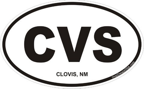 Clovis New Mexico Oval Decal