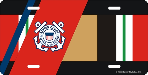 Coast Guard Iraq Veteran License Plate