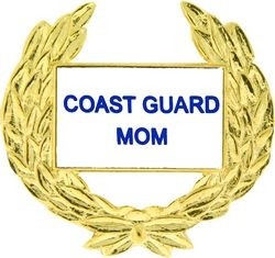 Coast Guard Mom 1 1/8" Lapel Pin