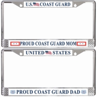 Coast Guard Proud Family License Plate Frames Thumbnail Illustration