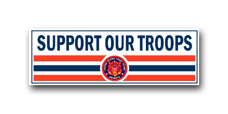 COAST GUARD RESERVE SUPPORT OUR TROOPS 3" X 9" VINYL TRANSFER DECAL