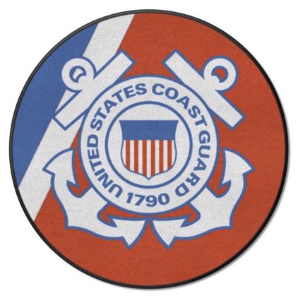 U.S. Coast Guard 44" Round Mat