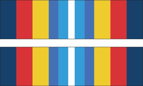 Coast Guard Sea Service Ribbon Decal
