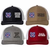 Coast Guard Split Design Embroidered Caps Thumbnail Illustration