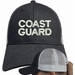 Coast Guard Text Only Mesh-Back Ponytail Cap