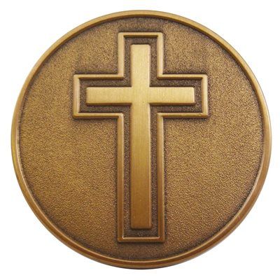 Coin Cross with Text