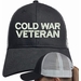 Cold War Veteran Text Only Mesh-Back Ponytail Cap