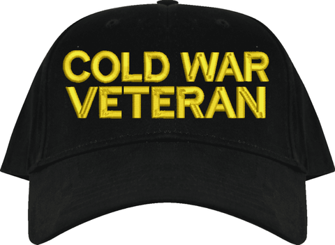 Cold War Veteran Text Only USA Cap