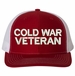 Cold War Veteran Text Only USA Mesh-Back Cap