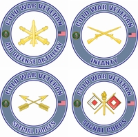 Cold War Veteran U.S. Army Branch Insignia Decals Stickers Thumbnail Illustration