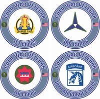 Cold War Veteran U.S. Army Corps Decals Stickers Thumbnail Illustration