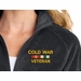 Cold War Veteran with Service Ribbons Women's Fleece Jacket