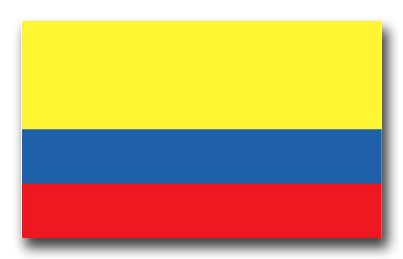 Colombia Flag Vinyl Transfer Decal