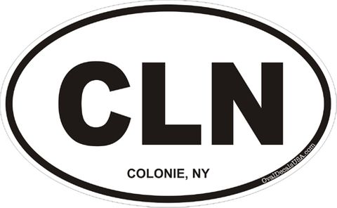 Colonie New York Oval Decal