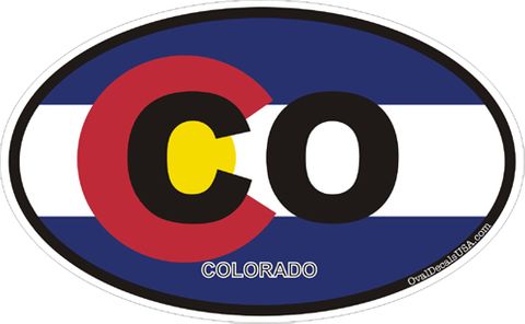 Colorado oval decal sticker