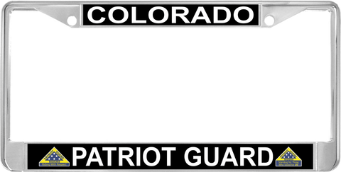 Colorado Patriot Guard Automobile License Plate Frame