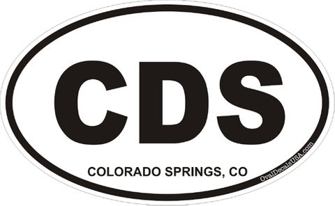Colorado Springs Colorado Oval Decal