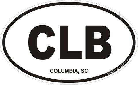 Columbia South Carolina Oval Decal