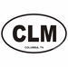 Columbia Tennessee Oval Decal