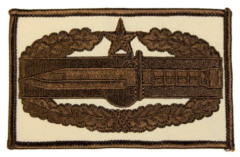 Combat Action Badge 2nd Award 4 Inch Patch