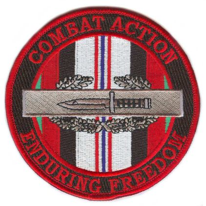 Combat Action Badge OEF Patch