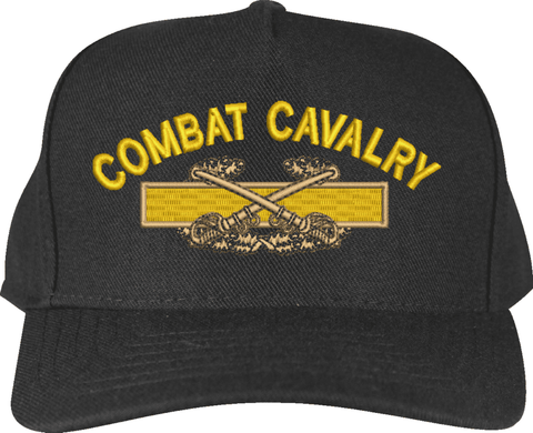 Combat Cavalry with Crossed Swords Custom Embroidered Cap