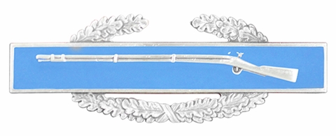 Combat Infantry Badge 1st Award Badge - Oxidized Finish