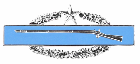 Combat Infantry Badge 2nd Award Badge - Mirrored Finish