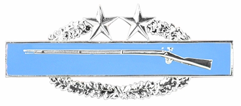 Combat Infantry Badge 3rd Award Badge - Mirrored Finish