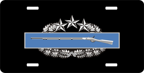 Combat Infantry Badge ( CIB ) 4th Award License Plate