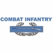 Combat Infantry Badge with Text Decal Sticker