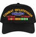 Combat Infantryman Vietnam Veteran Embroidered Cap with Ribbons