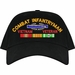 Combat Infantryman Vietnam Veteran Embroidered Cap with Ribbons