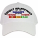 Combat Infantryman Vietnam Veteran Embroidered Cap with Ribbons