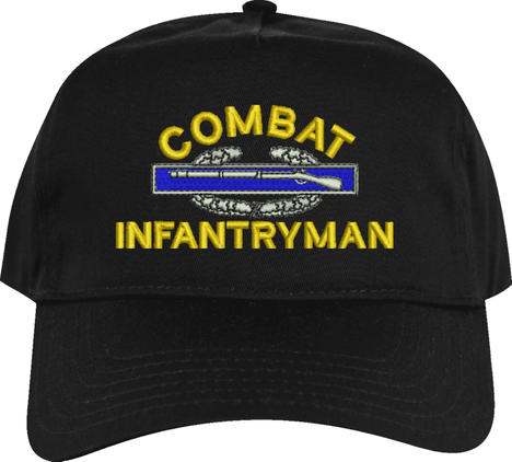 Combat Infantryman with CIB Custom Embroidered Cap